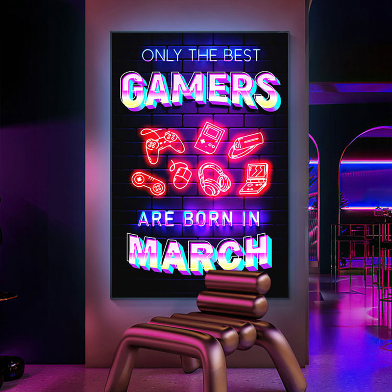 Framed LED Gamer Wall Deco - Fa'Ra Way