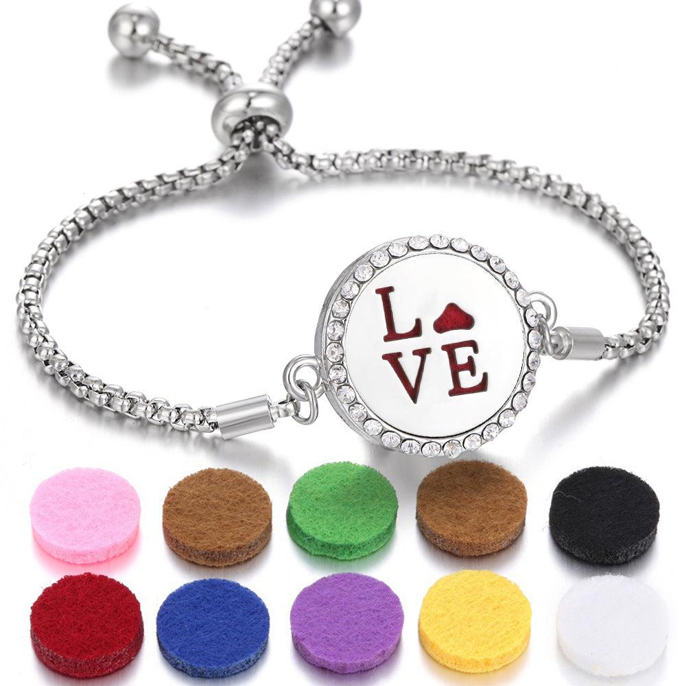 New Kaleidoscope Aromatherapy Bracelet Perfume Essential Oil Diffuser Locket Bracelet Charms Women Aroma Diffuser Jewelry - Fa'Ra Way