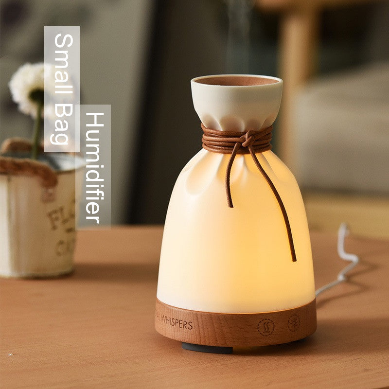 Natural Beech Wood Essential Oil Diffuser | 140ml Whisper-Quiet Humidifier - Fa'Ra Way