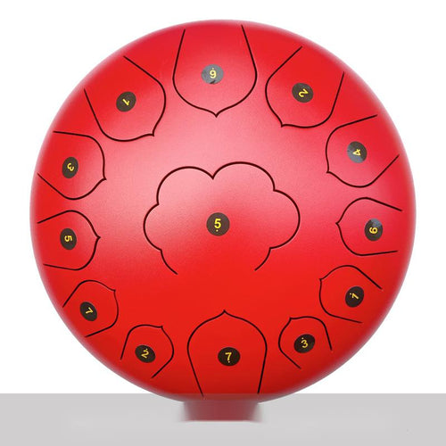 12-Inch Steel Tongue Ethereal Drum – 13-Note Professional Handpan - Fa'Ra Way