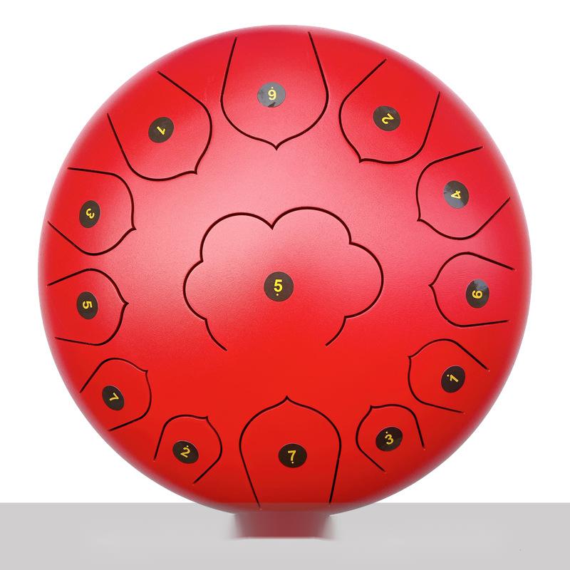 12-Inch Steel Tongue Ethereal Drum – 13-Note Professional Handpan - Fa'Ra Way
