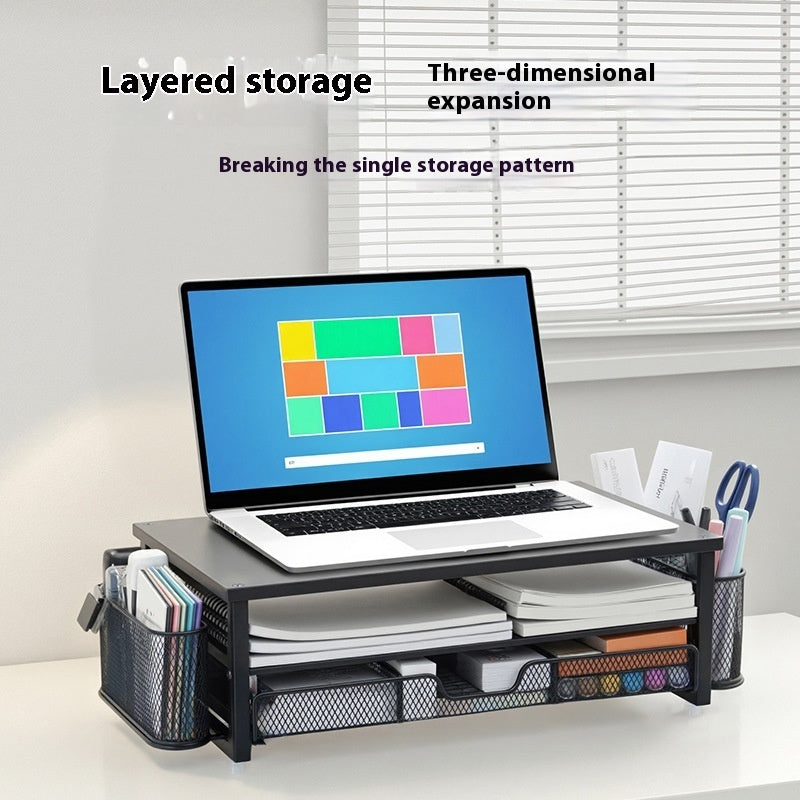 Computer Monitor Elevated Rack Desktop Storage Organizer - Fa'Ra Way