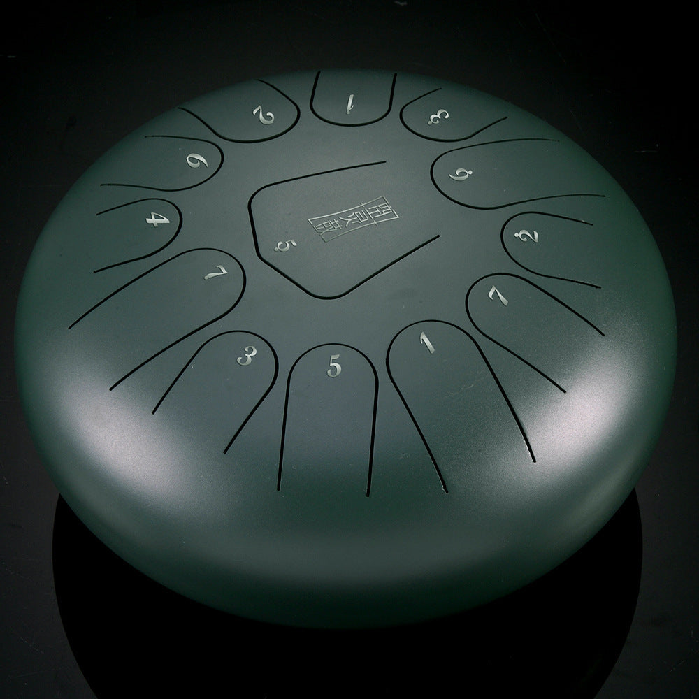 12-Inch Steel Tongue Drum – 13-Note Handpan Percussion in C Major - Fa'Ra Way