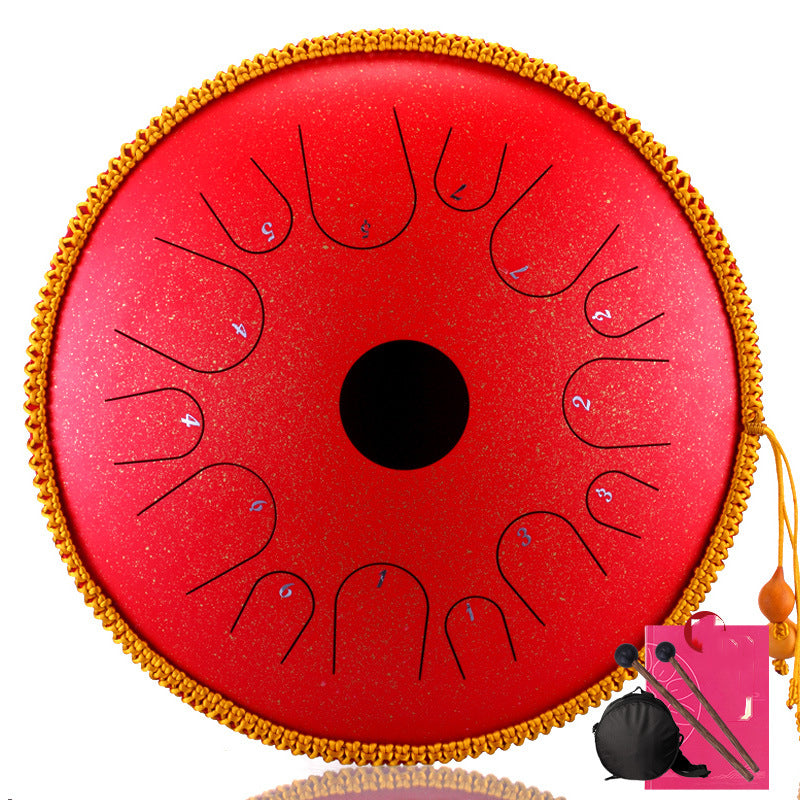 12-Inch Steel Tongue Drum – 13-Note Handpan Percussion in C Major - Fa'Ra Way