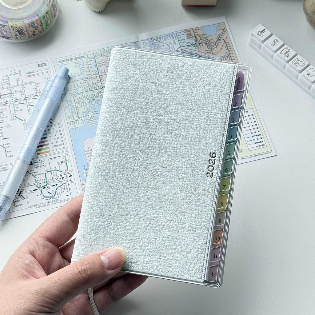 Rainbow Index Vegan Leather Planner - Fa'Ra Way