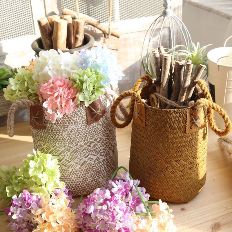 Hand woven basket flower basket basket rattan - Fa'Ra Way