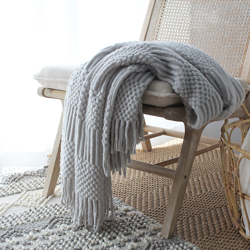 Nordic Knitted Sofa Blanket - Fa'Ra Way