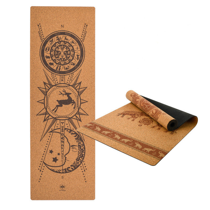Natural Rubber Yoga Mat Cork Yoga Mat - Fa'Ra Way