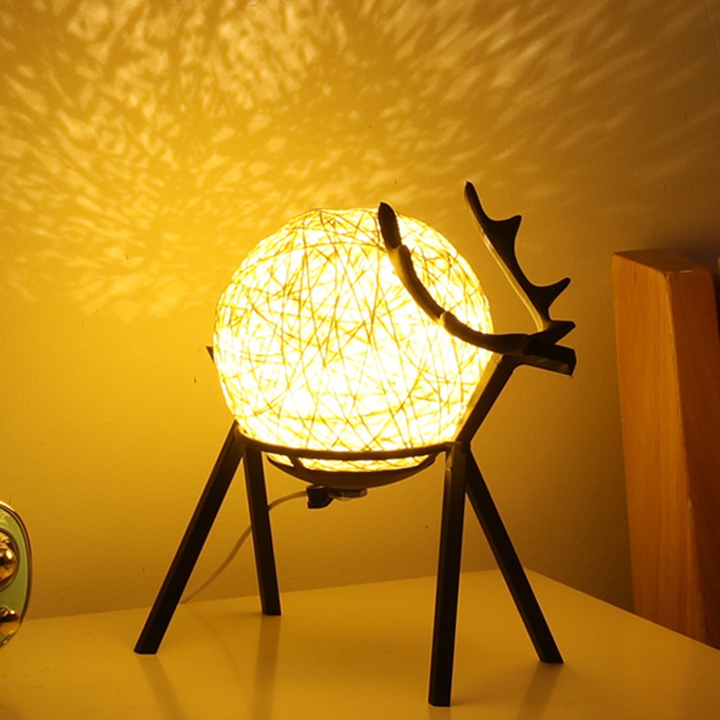 Couples Bedside Lamp Bedroom Girl Retro Style Night Light Romance - Fa'Ra Way