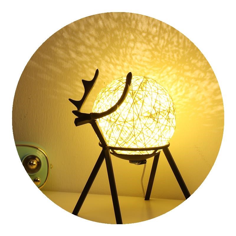 Couples Bedside Lamp Bedroom Girl Retro Style Night Light Romance - Fa'Ra Way