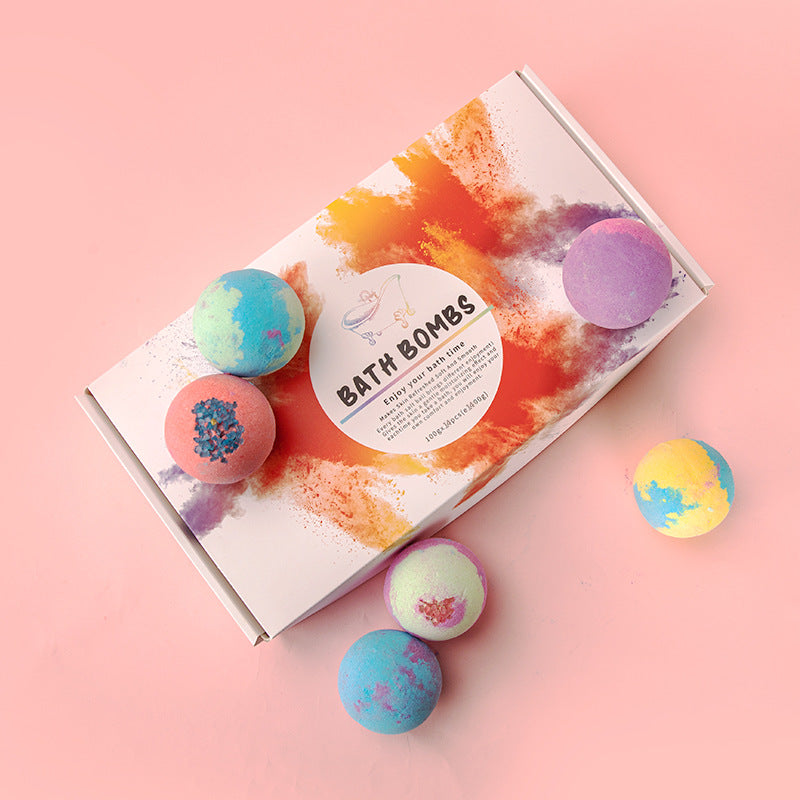 Bath Bombs 14 Pieces Of Explosive Salt Ball Gift Box With Various Fragrance Bath Balls Bubble Bath Bomb for Women - Fa'Ra Way