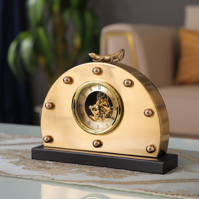 European-Style Clocks,Ornaments, Desk Clocks, Living Room Large, Old Desktop Retro Clocks, Clocks, American Silent Pendulum Clocks, Desk Clocks - Fa'Ra Way