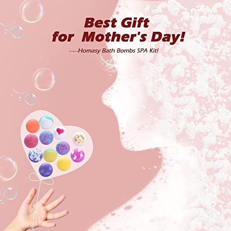 Bath Bombs 14 Pieces Of Explosive Salt Ball Gift Box With Various Fragrance Bath Balls Bubble Bath Bomb for Women - Fa'Ra Way