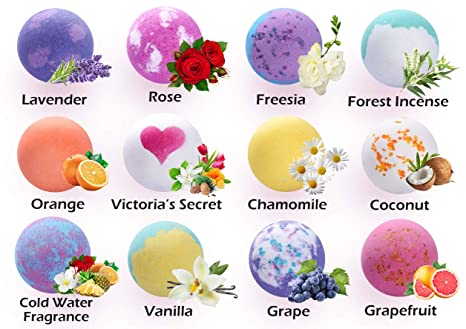 Bath Bombs 14 Pieces Of Explosive Salt Ball Gift Box With Various Fragrance Bath Balls Bubble Bath Bomb for Women - Fa'Ra Way