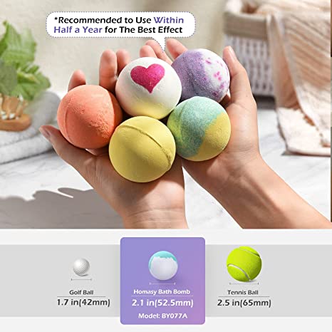 Bath Bombs 14 Pieces Of Explosive Salt Ball Gift Box With Various Fragrance Bath Balls Bubble Bath Bomb for Women - Fa'Ra Way