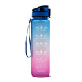 1L Tritan Water Bottle With Time Marker Bounce Cover Motivational Water Bottle Cycling Leakproof Cup For Sports Fitness Bottles - Fa'Ra Way