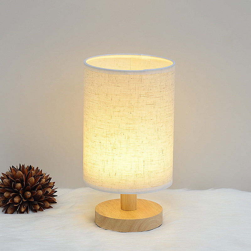 Wooden Cloth Cover Table Lamp - Fa'Ra Way