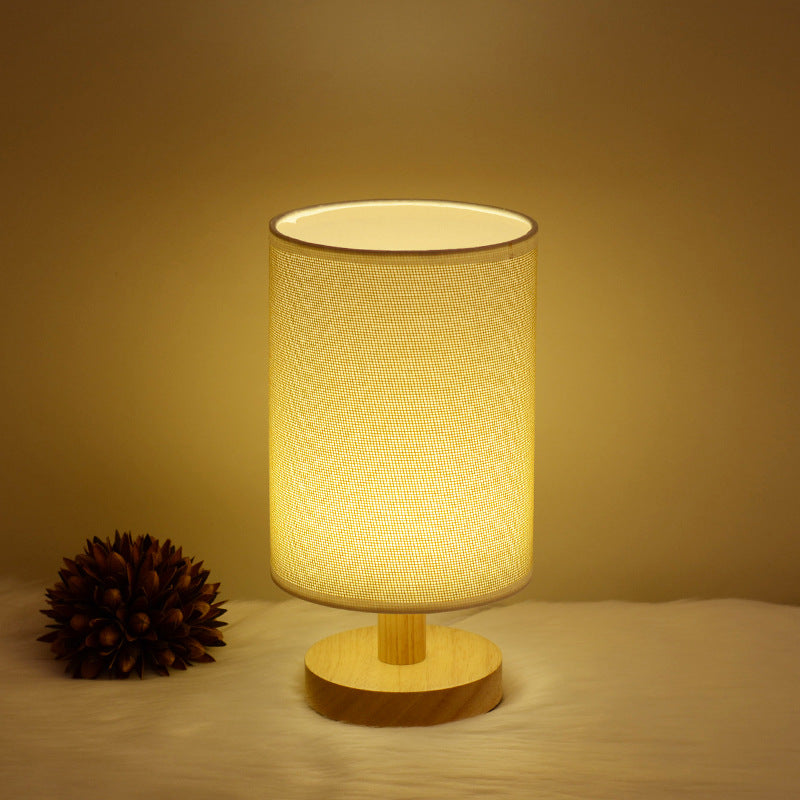 Wooden Cloth Cover Table Lamp - Fa'Ra Way