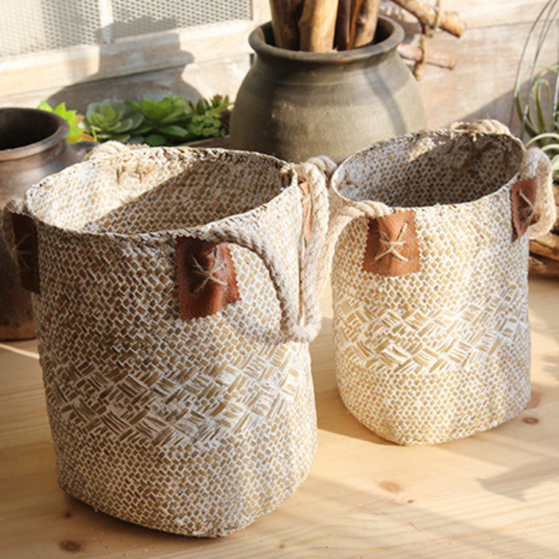 Hand woven basket flower basket basket rattan - Fa'Ra Way