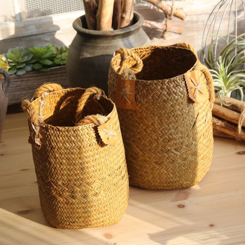 Hand woven basket flower basket basket rattan - Fa'Ra Way