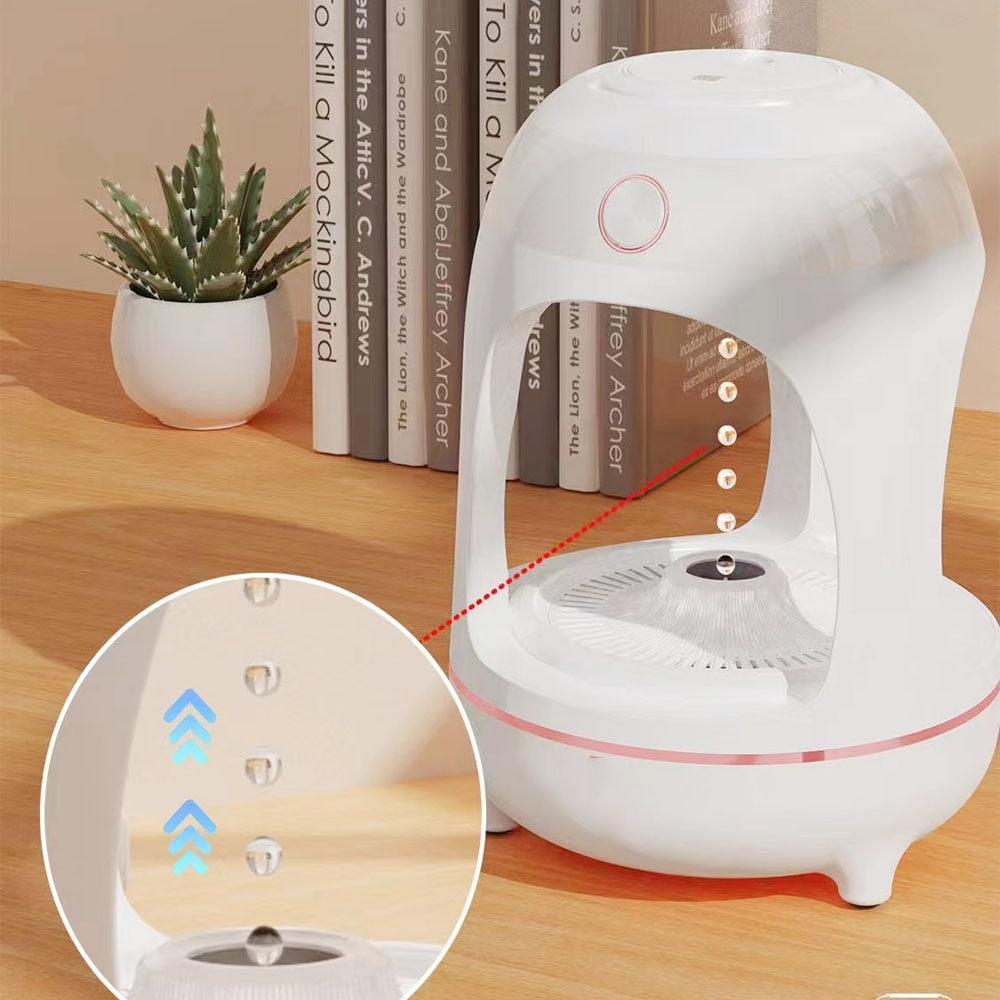 Anti-Gravity Levitating Water Drop Humidifier – Ultrasonic Cool Mist Fountain & LED Night Light - Fa'Ra Way