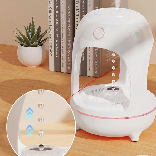 Anti-Gravity Levitating Water Drop Humidifier – Ultrasonic Cool Mist Fountain & LED Night Light - Fa'Ra Way
