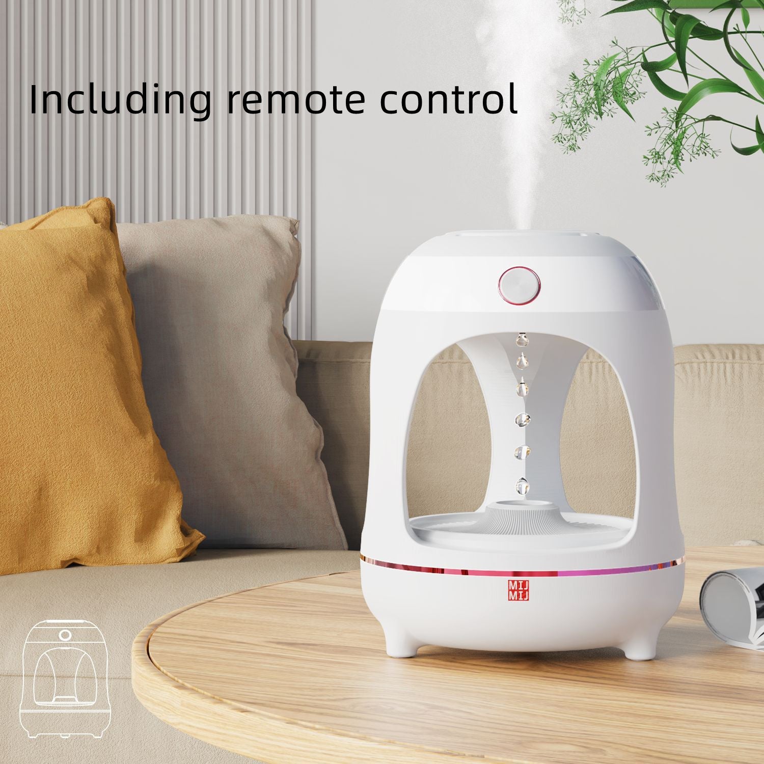 Anti-Gravity Levitating Water Drop Humidifier – Ultrasonic Cool Mist Fountain & LED Night Light - Fa'Ra Way