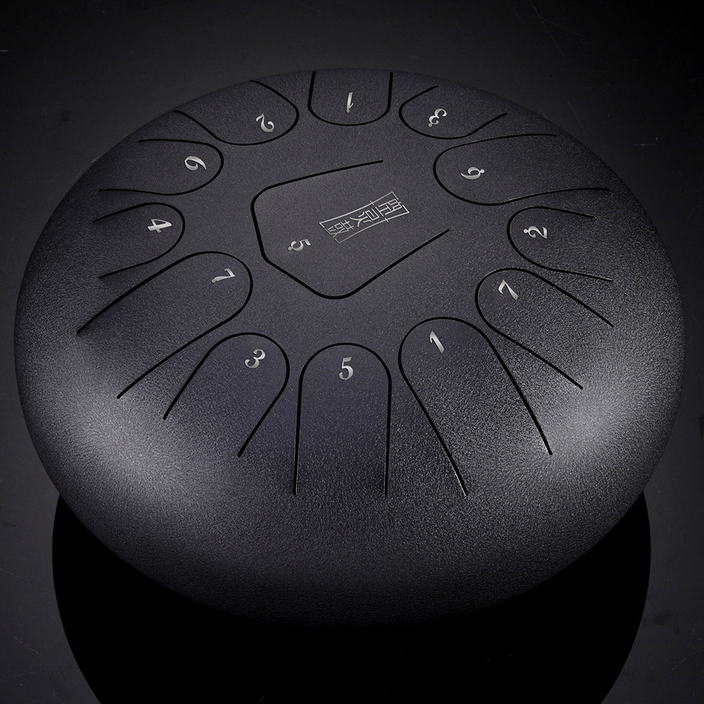 12-Inch Steel Tongue Drum – 13-Note Handpan Percussion in C Major - Fa'Ra Way