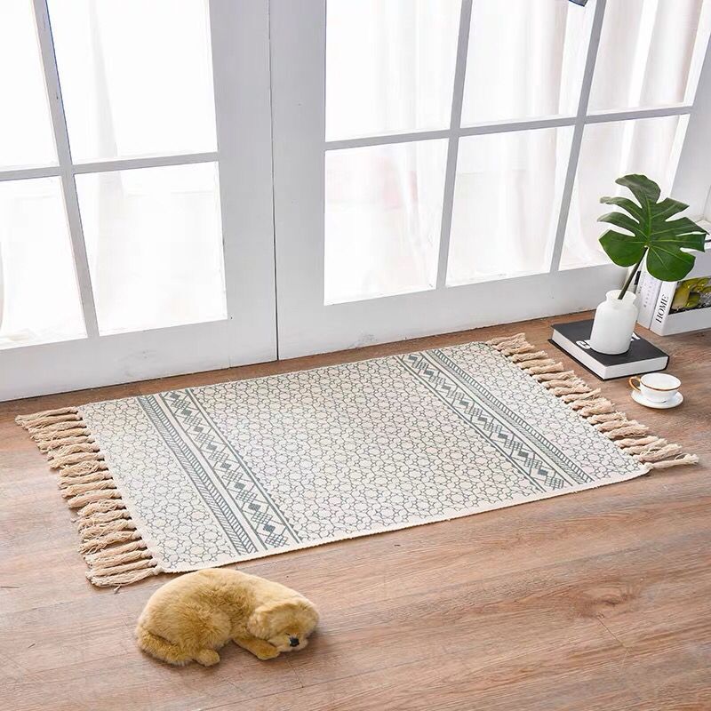 Scandinavian Style Linen Cotton Rug - Fa'Ra Way