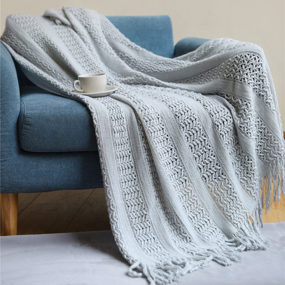 Nordic Sofa Blanket Cover Blanket Knitted Blanket Homestay Hotel Throw Blanket - Fa'Ra Way