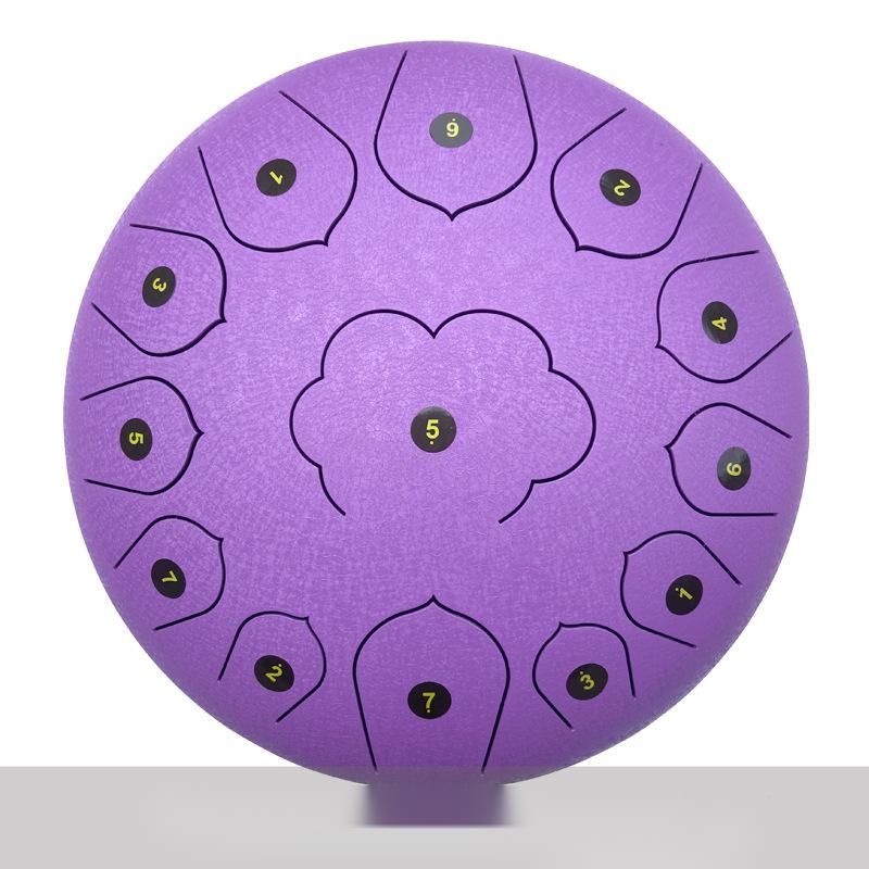 12-Inch Steel Tongue Ethereal Drum – 13-Note Professional Handpan - Fa'Ra Way