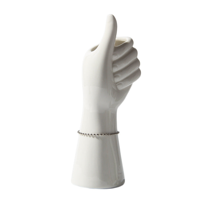 Minimalist Ceramic Body Art Vase – Modern Nordic Figurine - Fa'Ra Way