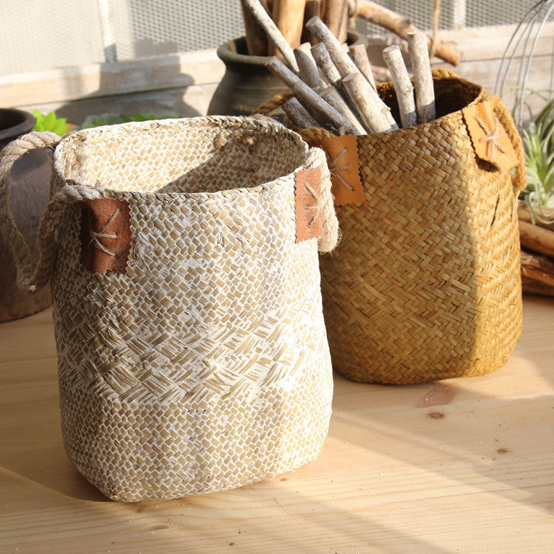 Hand woven basket flower basket basket rattan - Fa'Ra Way