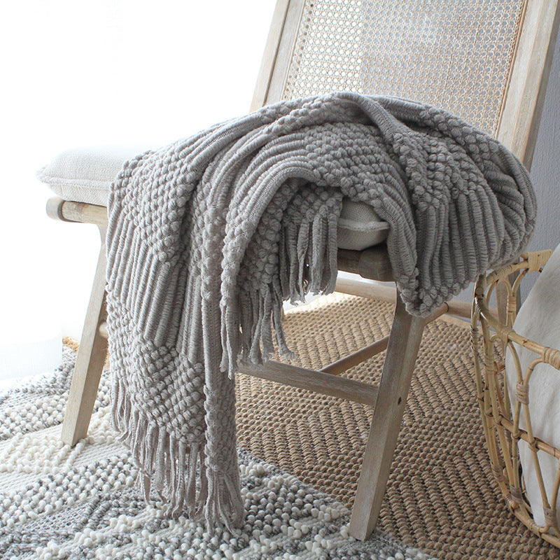 Nordic Knitted Sofa Blanket - Fa'Ra Way