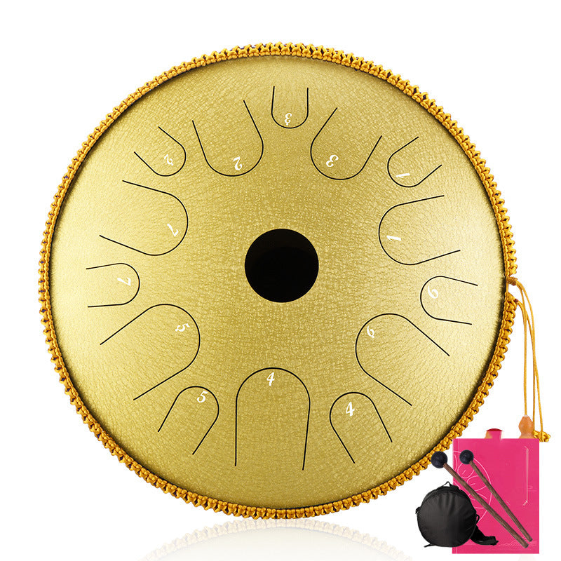 12-Inch Steel Tongue Drum – 13-Note Handpan Percussion in C Major - Fa'Ra Way
