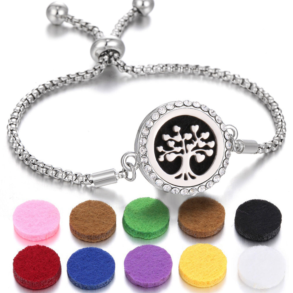 New Kaleidoscope Aromatherapy Bracelet Perfume Essential Oil Diffuser Locket Bracelet Charms Women Aroma Diffuser Jewelry - Fa'Ra Way