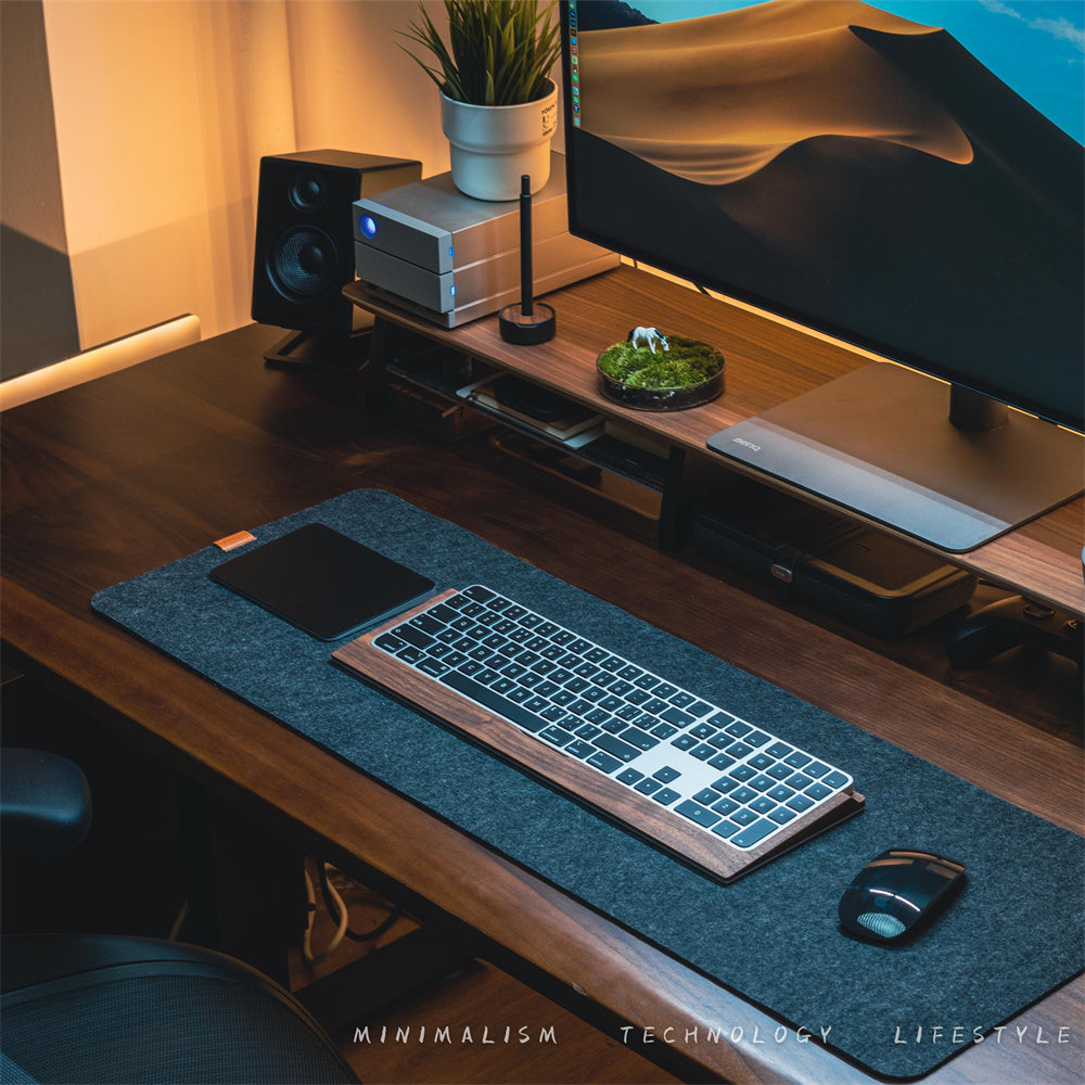 Minimalist Felt Desk Mat – Ultra-Soft Protective Mouse Pad - Fa'Ra Way