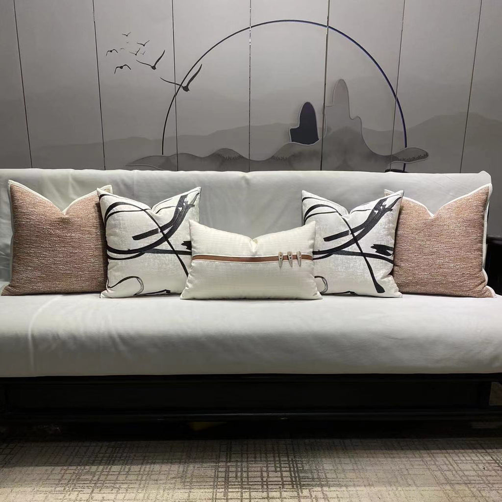 Simple Tea Room Throw Pillow Cover Linen - Fa'Ra Way
