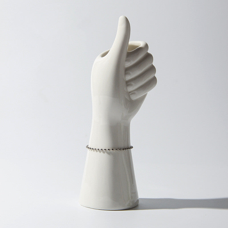 Minimalist Ceramic Body Art Vase – Modern Nordic Figurine - Fa'Ra Way