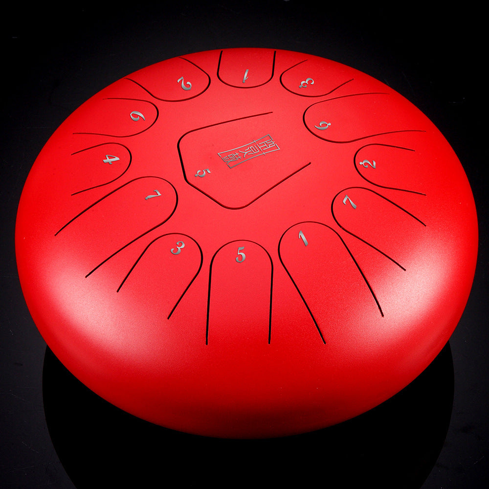 12-Inch Steel Tongue Drum – 13-Note Handpan Percussion in C Major - Fa'Ra Way