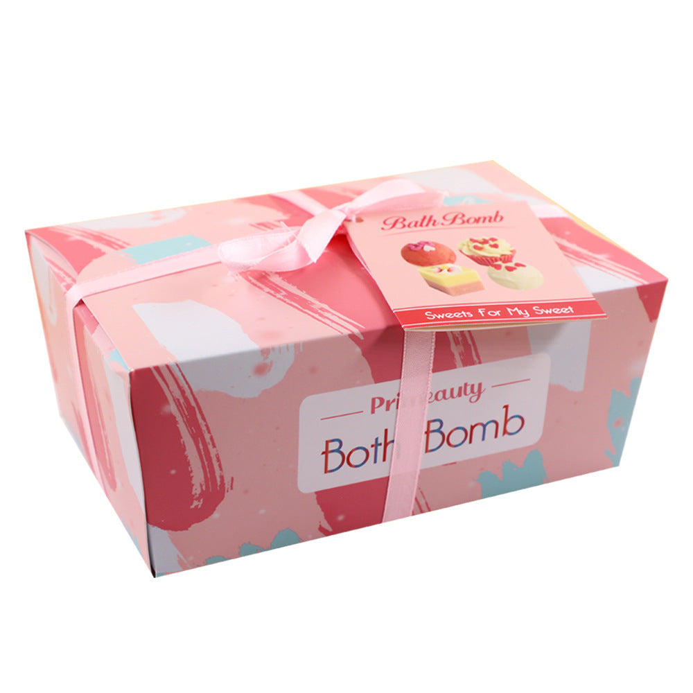 Gourmet Cake Bath Bomb Set – Exfoliating Sea Salt Bubble Bath Treats - Fa'Ra Way