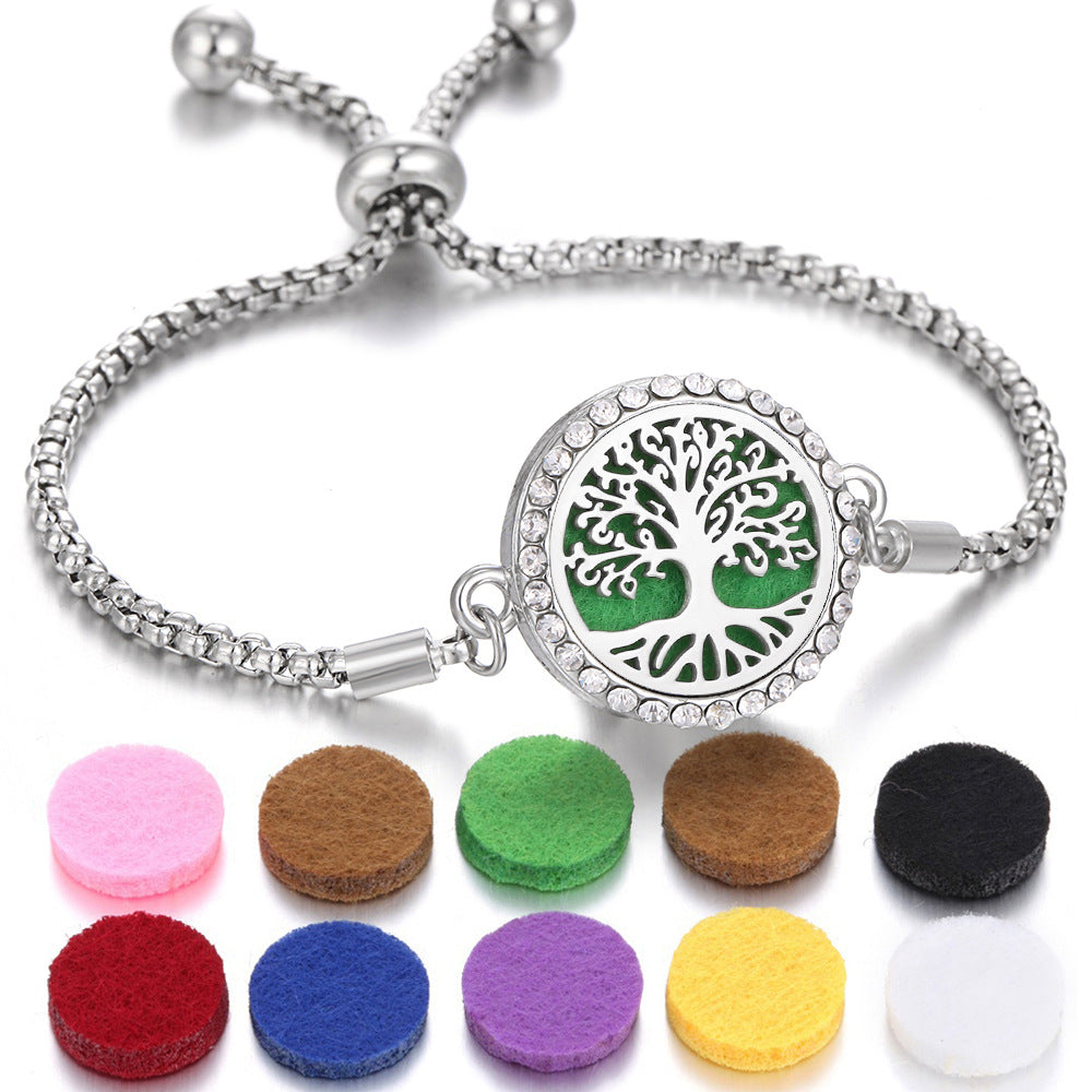 New Kaleidoscope Aromatherapy Bracelet Perfume Essential Oil Diffuser Locket Bracelet Charms Women Aroma Diffuser Jewelry - Fa'Ra Way