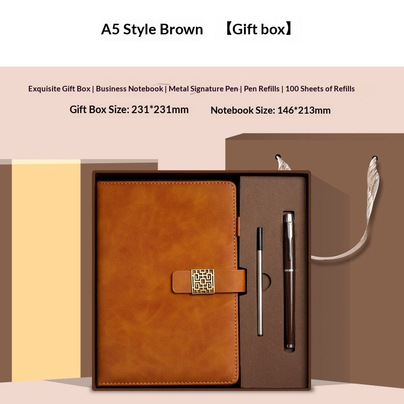 Premium Leather Notebook & Insulated Mug Gift Set - Fa'Ra Way