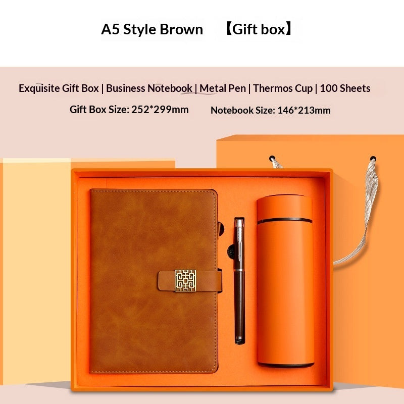 Premium Leather Notebook & Insulated Mug Gift Set - Fa'Ra Way