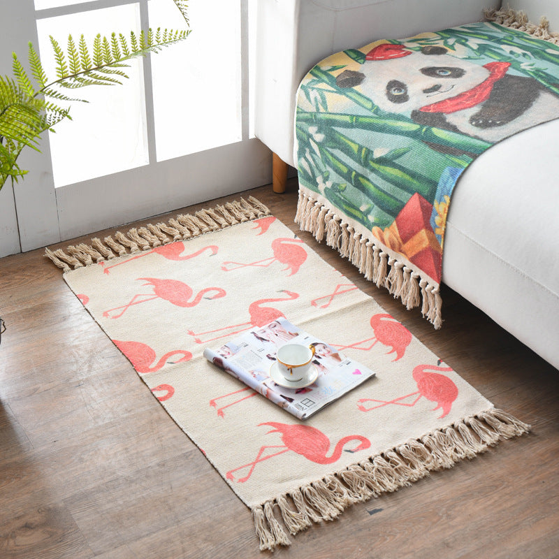 Scandinavian Style Linen Cotton Rug - Fa'Ra Way