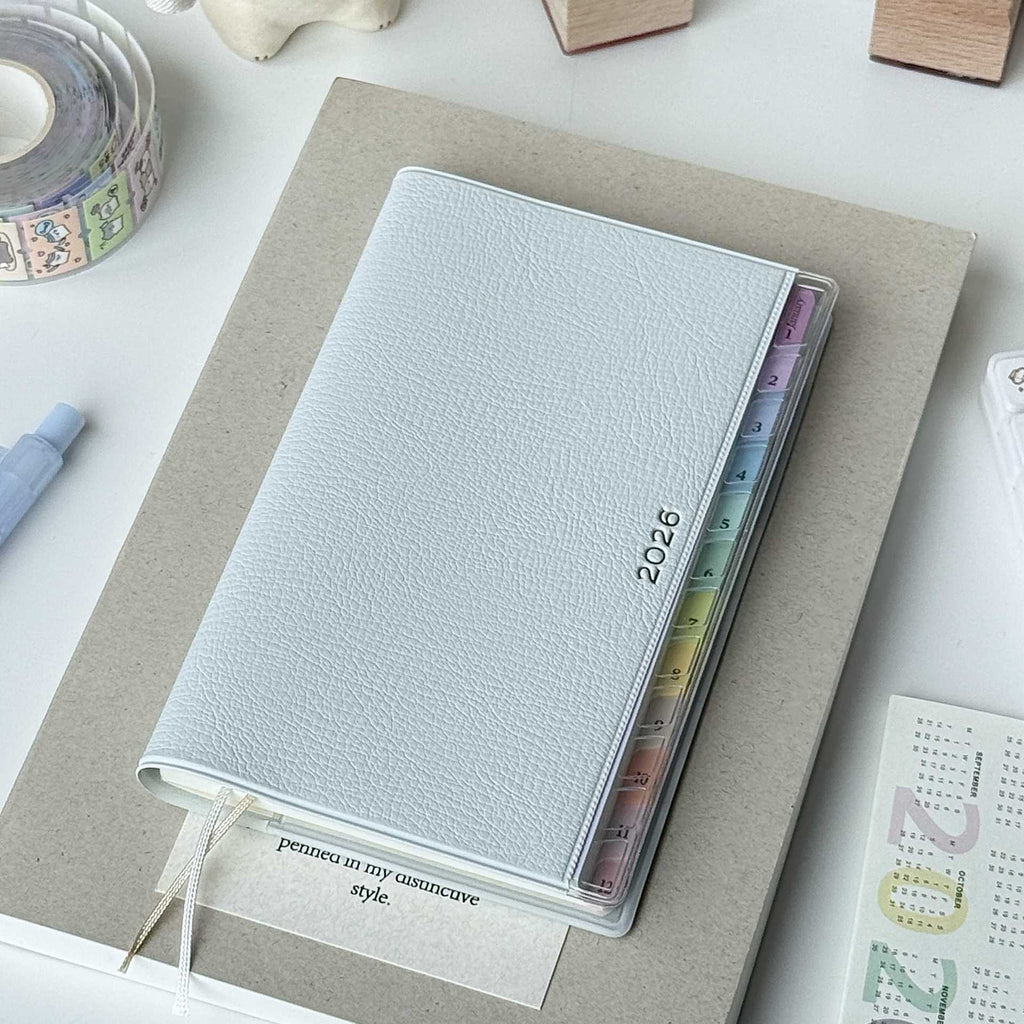 Rainbow Index Vegan Leather Planner - Fa'Ra Way