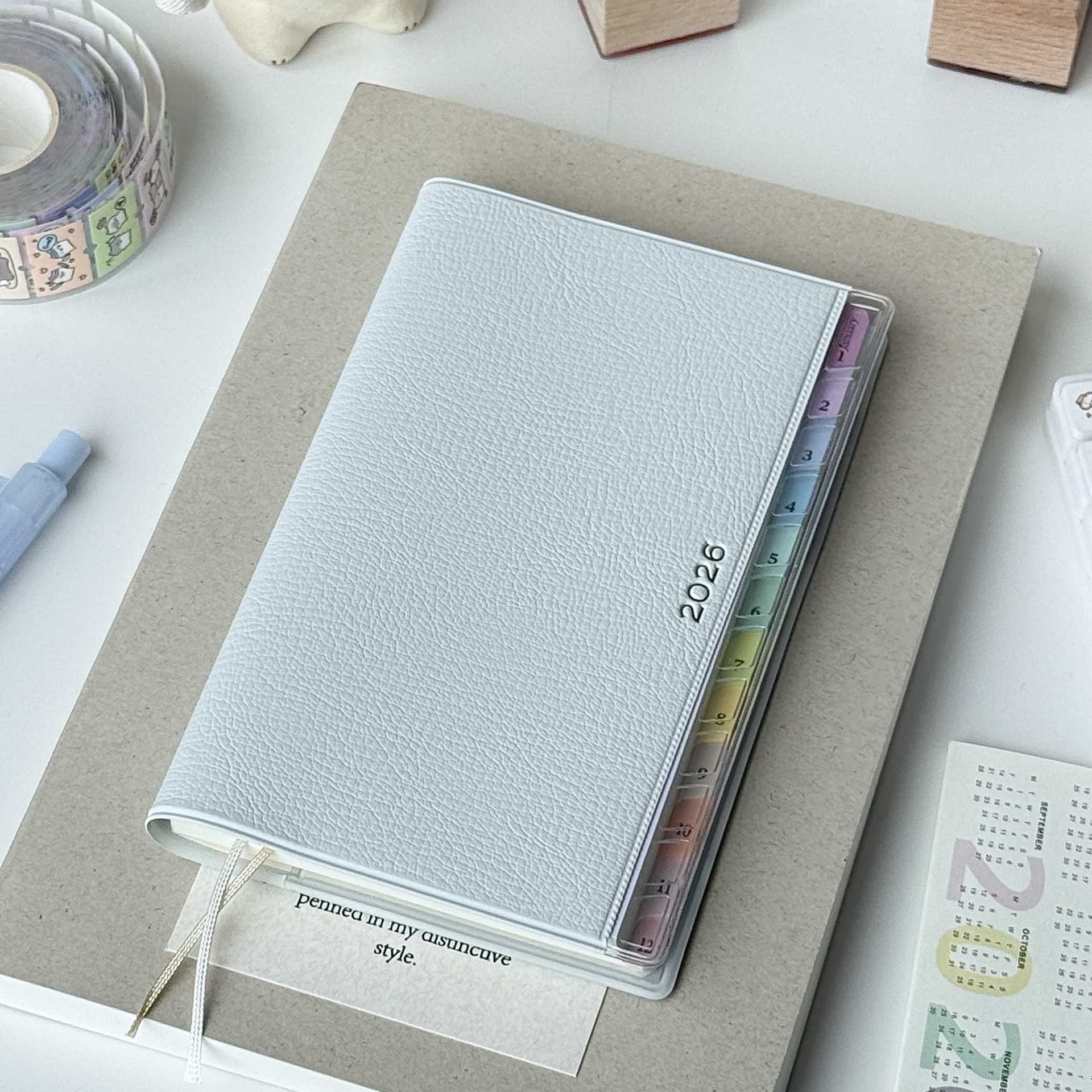 Rainbow Index Vegan Leather Planner - Fa'Ra Way