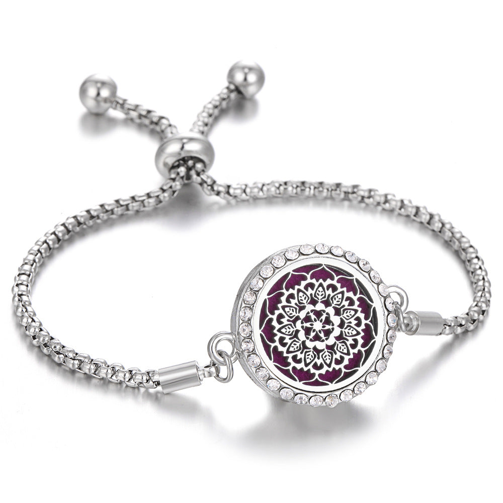 New Kaleidoscope Aromatherapy Bracelet Perfume Essential Oil Diffuser Locket Bracelet Charms Women Aroma Diffuser Jewelry - Fa'Ra Way