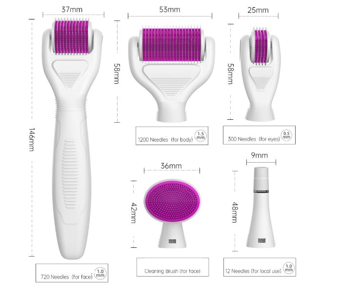 DermaKit™ 6-in-1 Microneedling System | Pro-Grade Stainless Steel Skincare Set - Fa'Ra Way