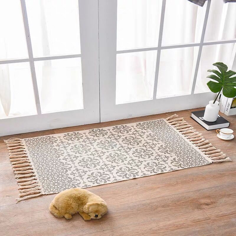 Scandinavian Style Linen Cotton Rug - Fa'Ra Way